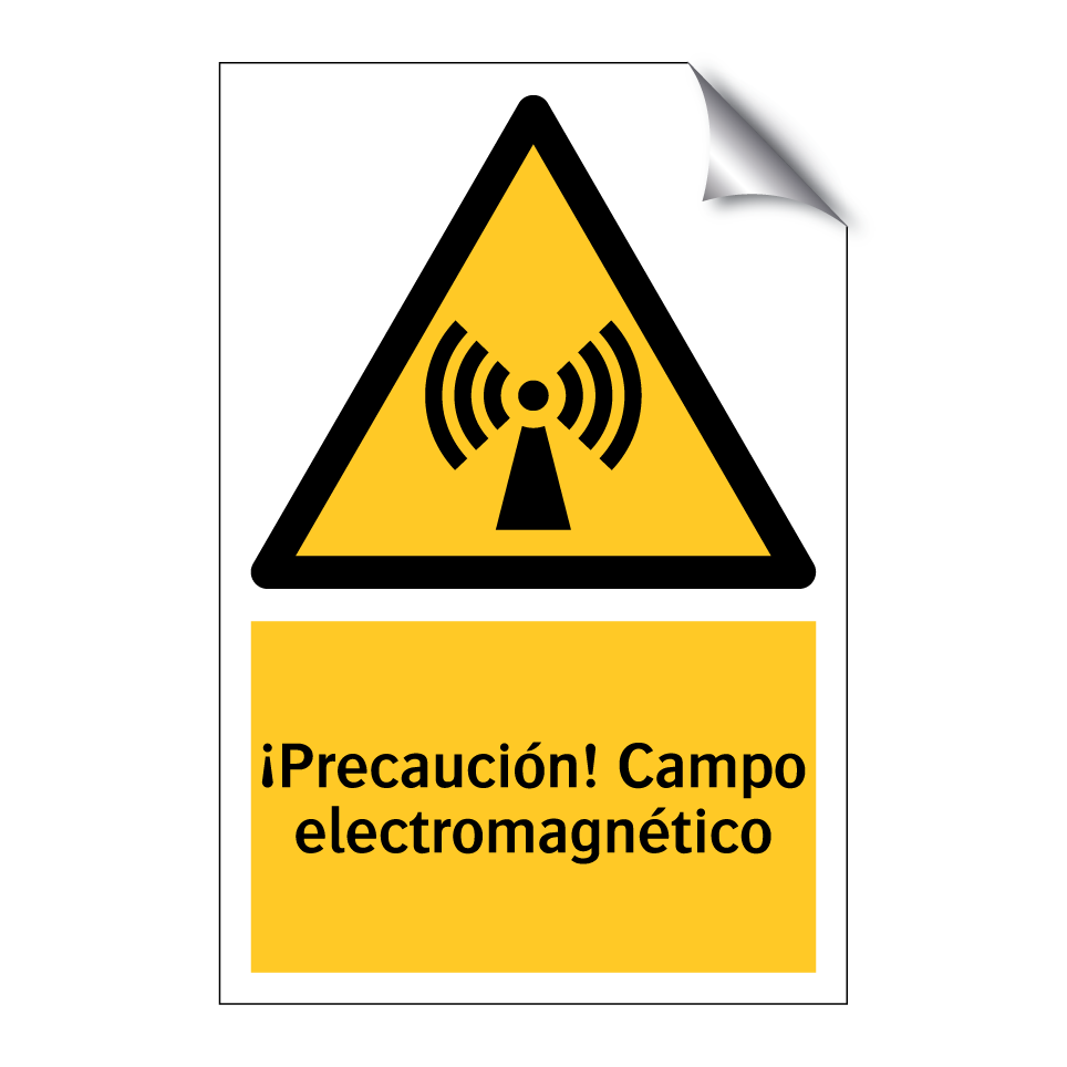 ¡Precaución! Campo electromagnético
