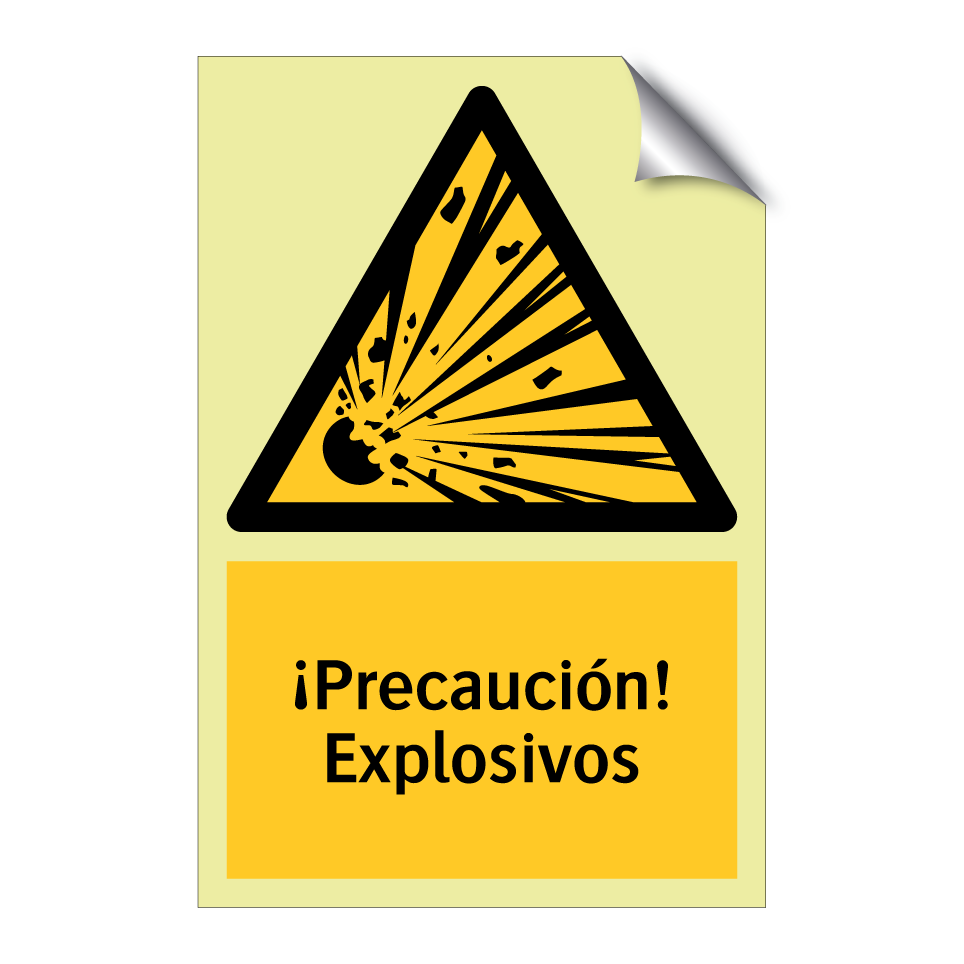 ¡Precaución! Explosivos