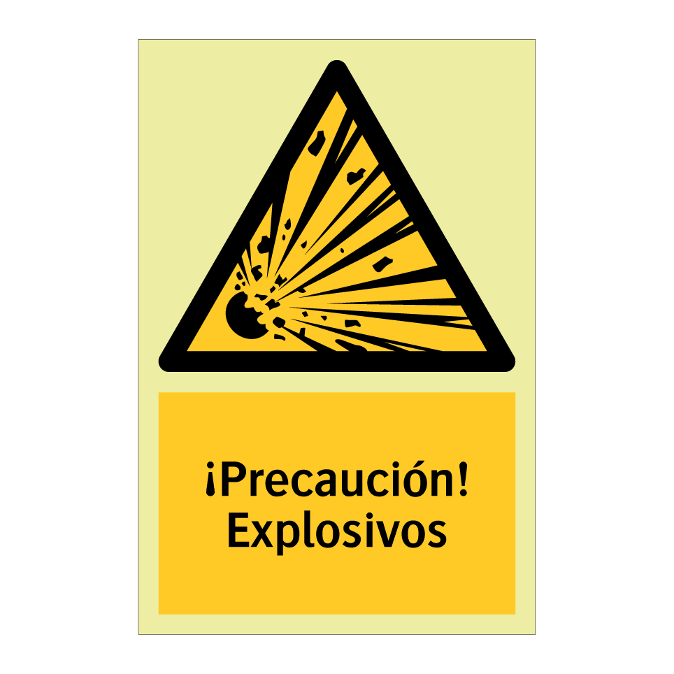 ¡Precaución! Explosivos