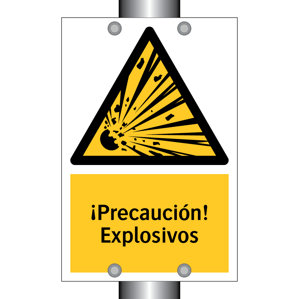 ¡Precaución! Explosivos