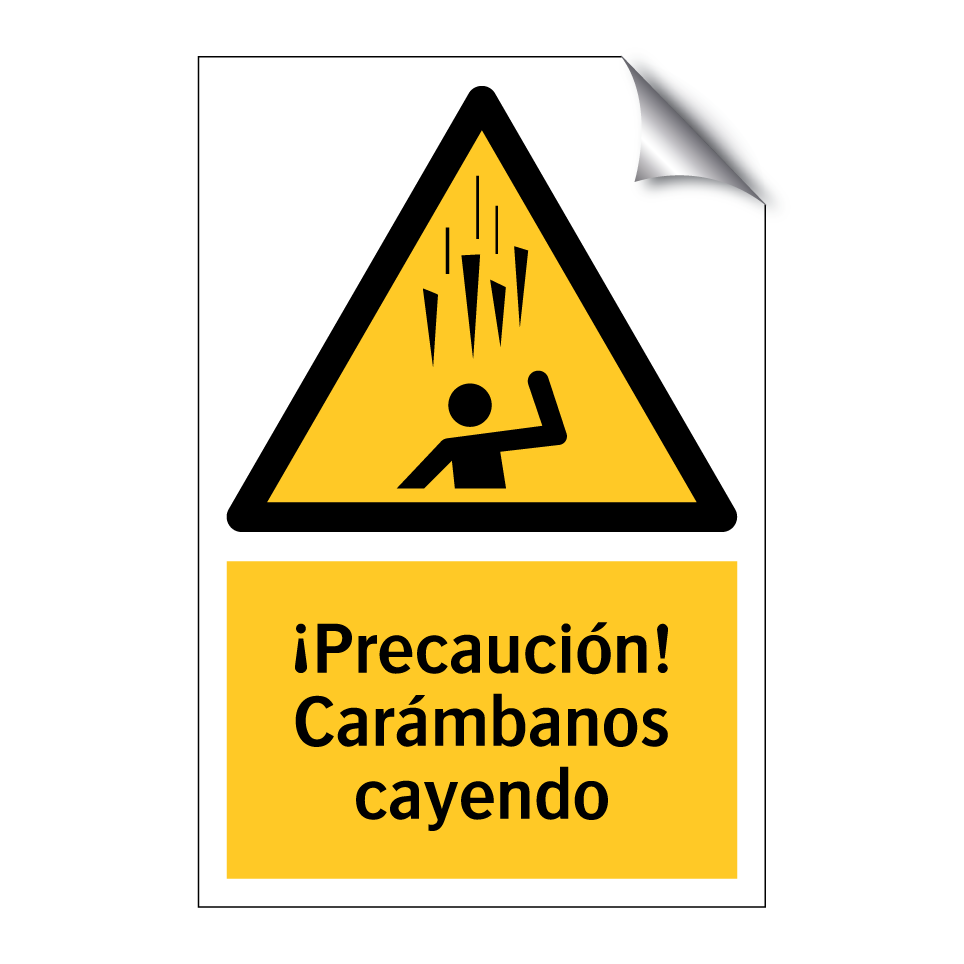 ¡Precaución! Carámbanos cayendo