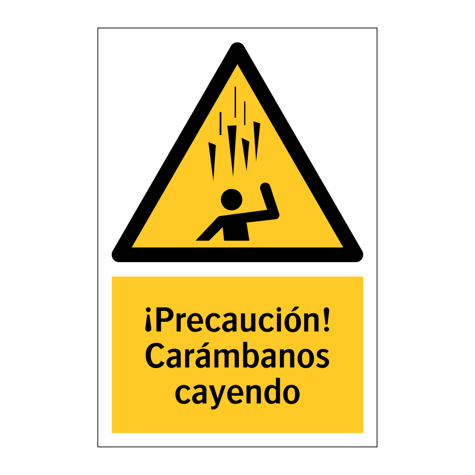 ¡Precaución! Carámbanos cayendo