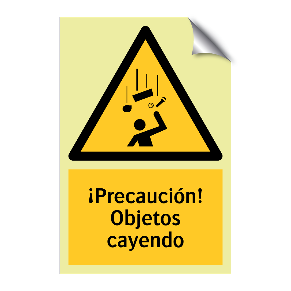 ¡Precaución! Objetos cayendo