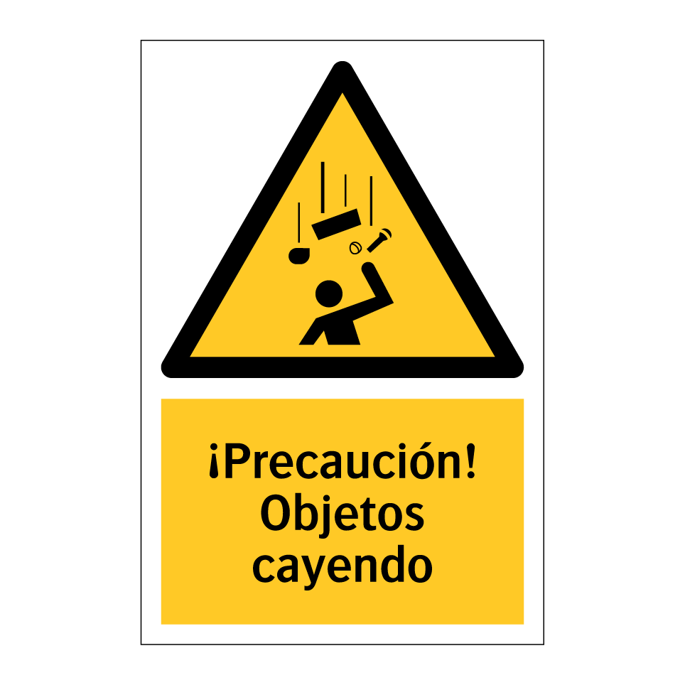¡Precaución! Objetos cayendo