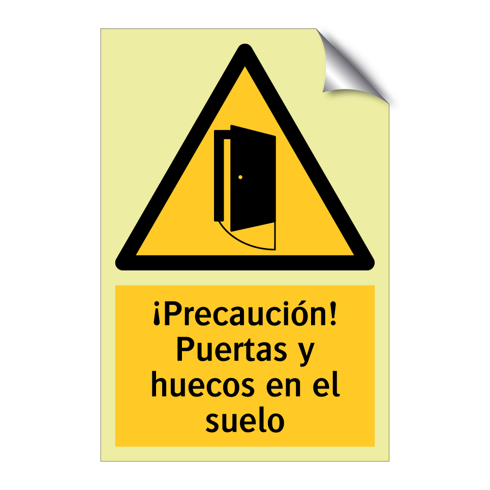 ¡Precaución! Puertas y huecos en el suelo