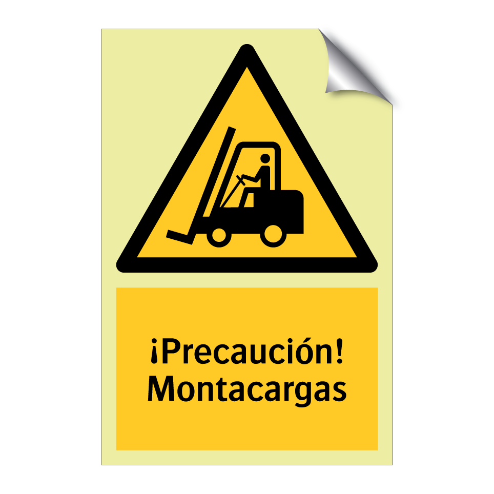 ¡Precaución! Montacargas