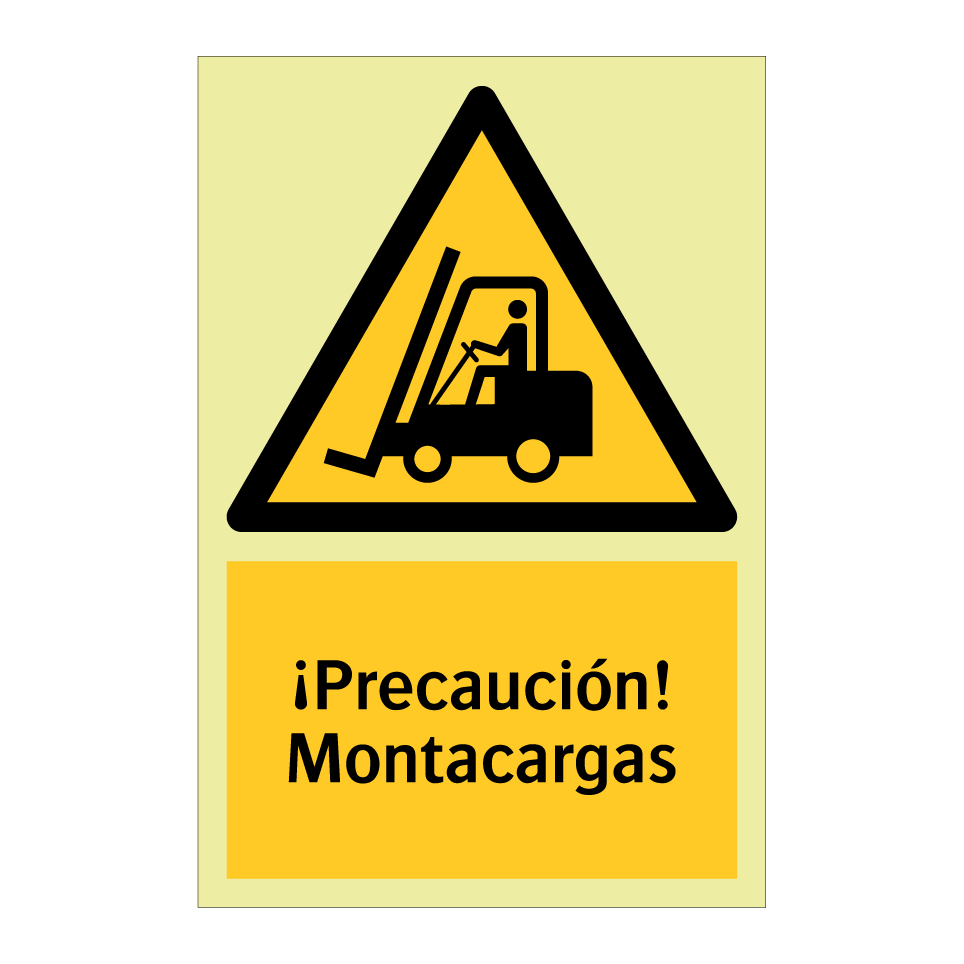 ¡Precaución! Montacargas