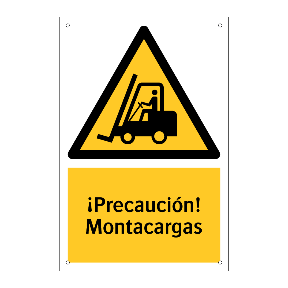 ¡Precaución! Montacargas