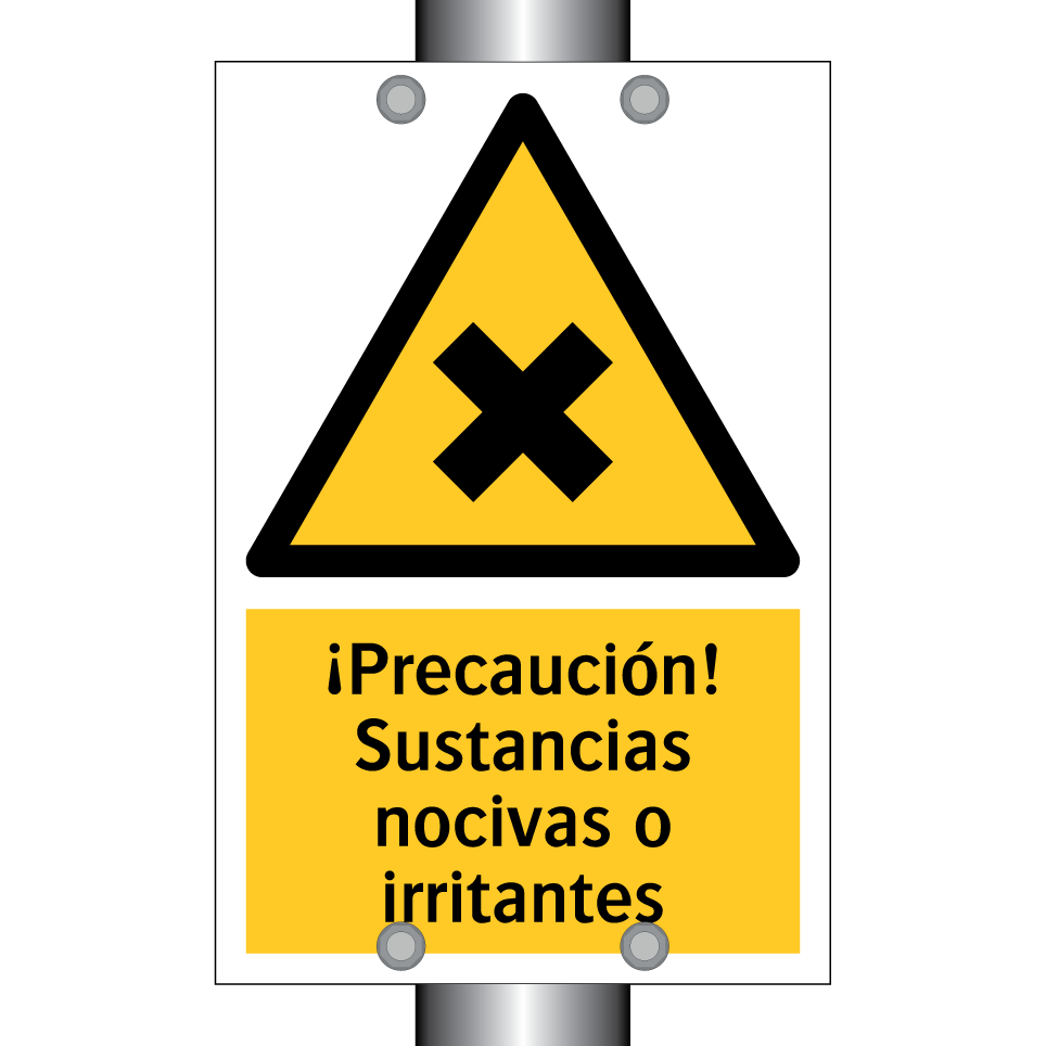 ¡Precaución! Sustancias nocivas o irritantes