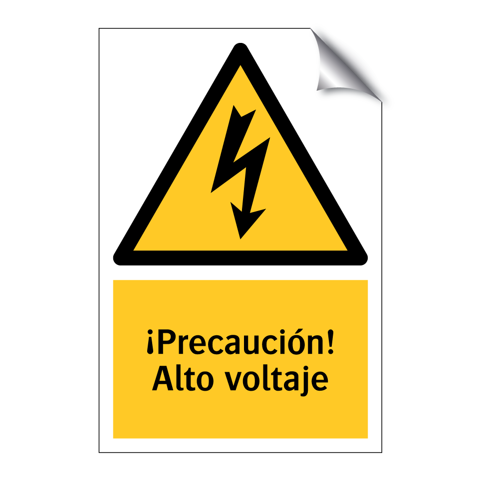 ¡Precaución! Alto voltaje