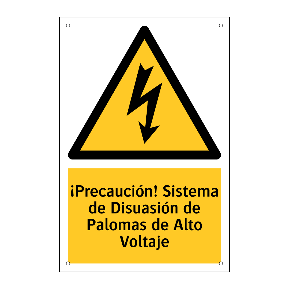¡Precaución! Sistema de Disuasión de Palomas de Alto Voltaje