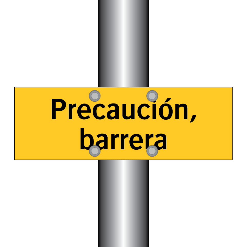 Precaución, barrera