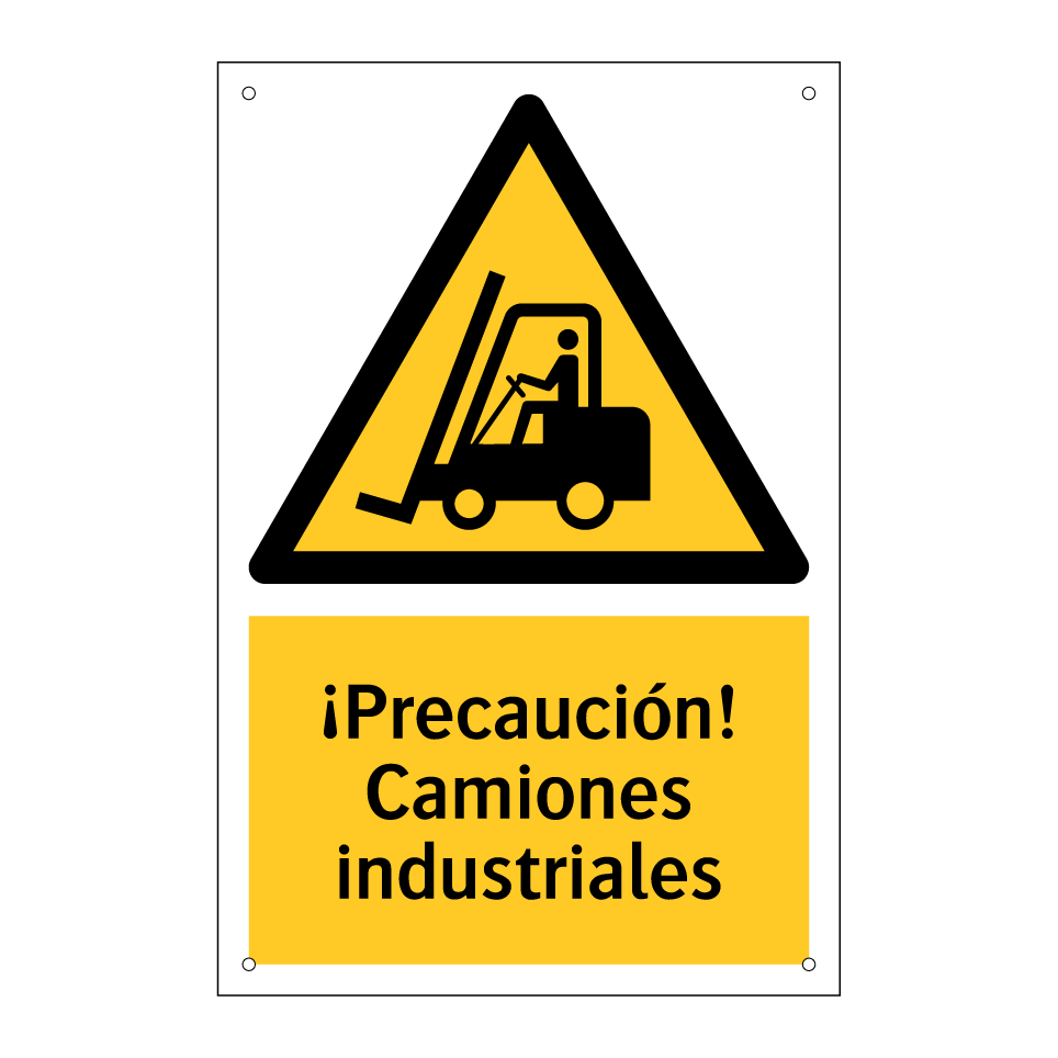 ¡Precaución! Camiones industriales