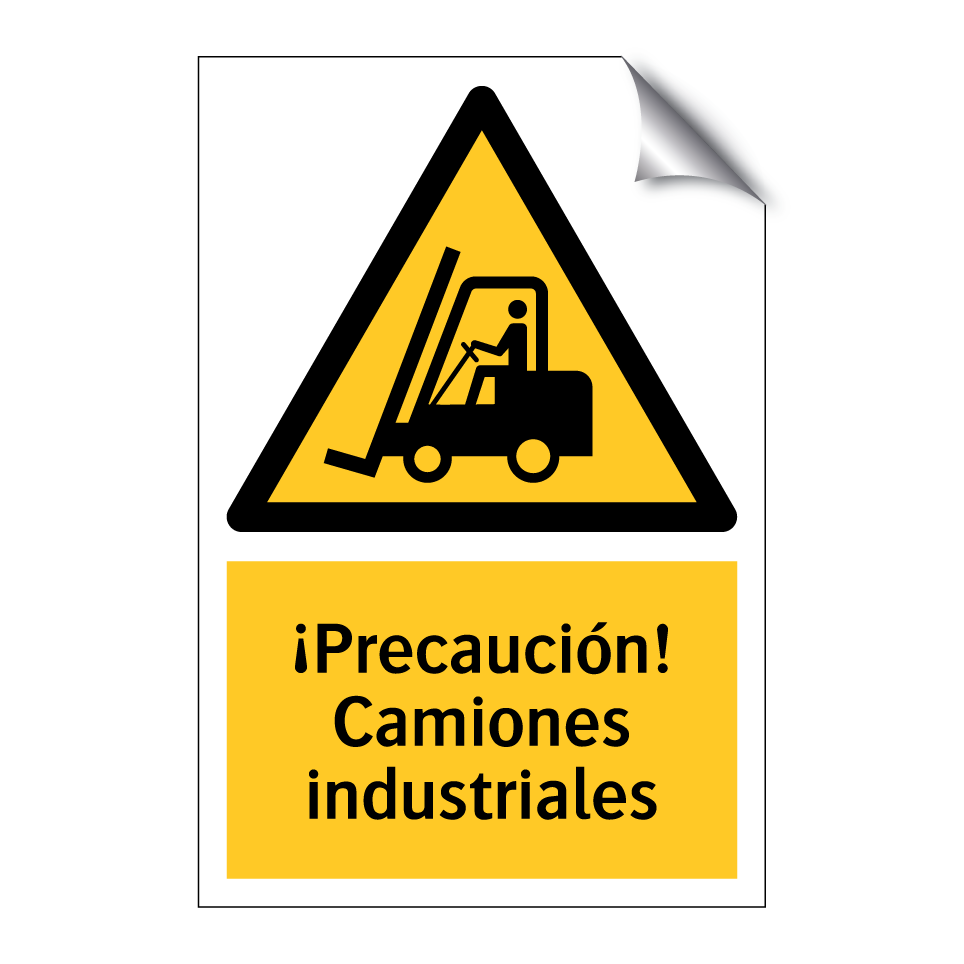 ¡Precaución! Camiones industriales