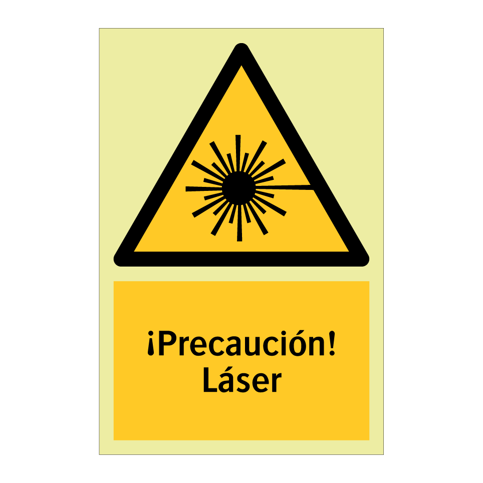 ¡Precaución! Láser