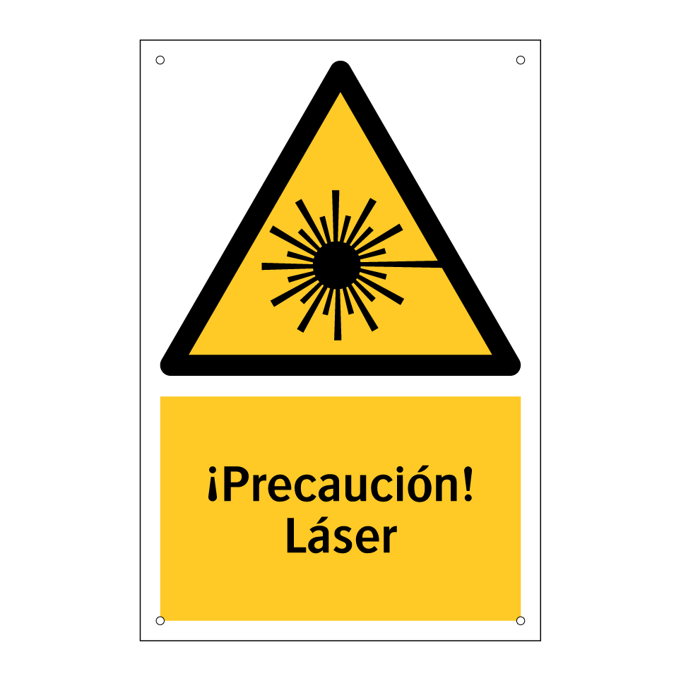 ¡Precaución! Láser
