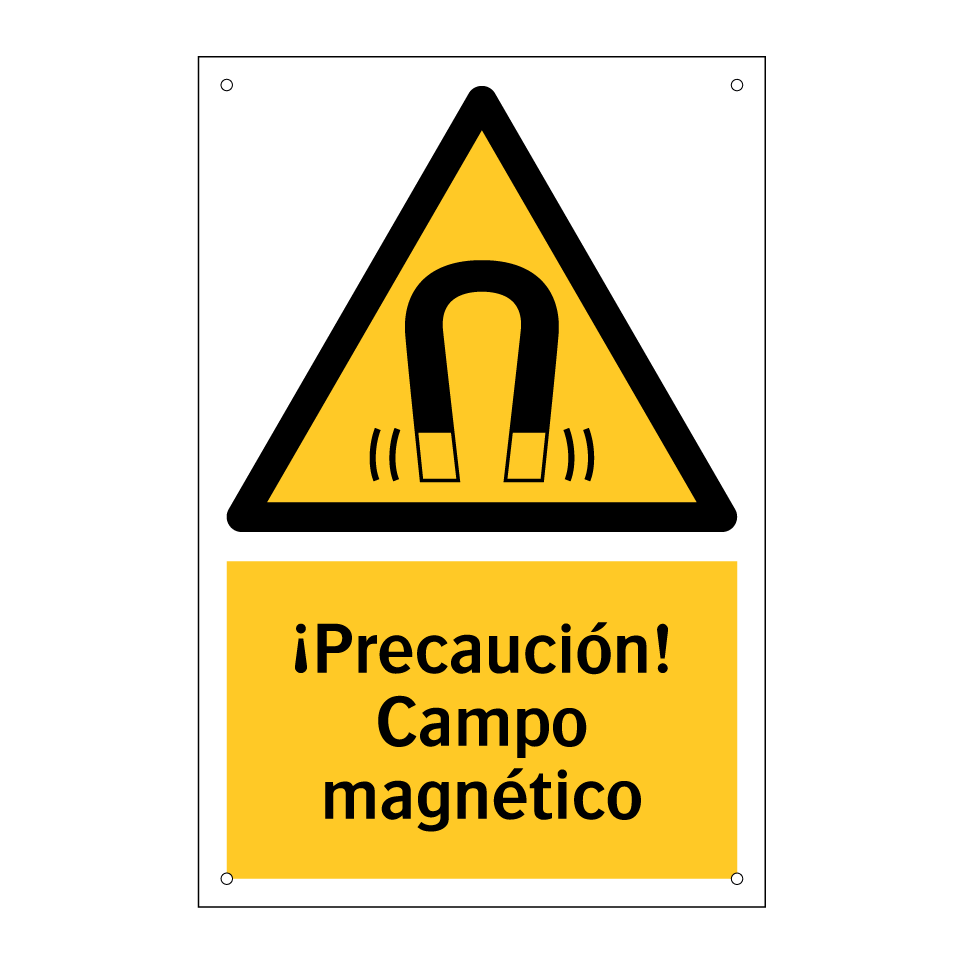¡Precaución! Campo magnético