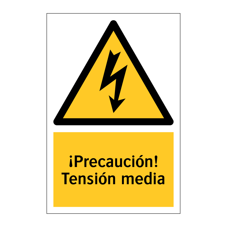 ¡Precaución! Tensión media