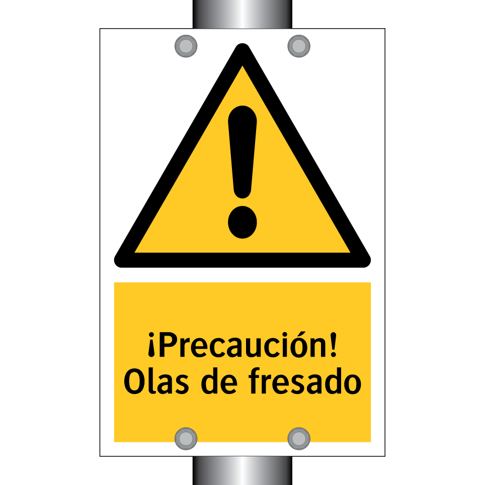 ¡Precaución! Olas de fresado