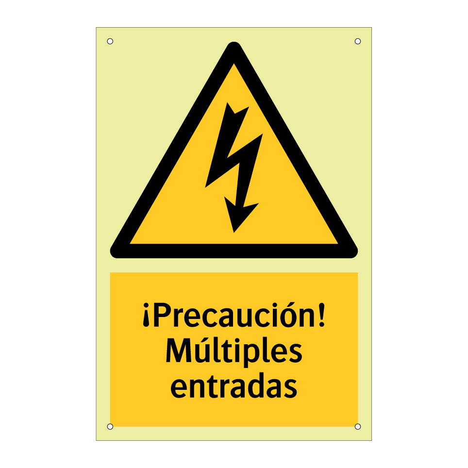 ¡Precaución! Múltiples entradas