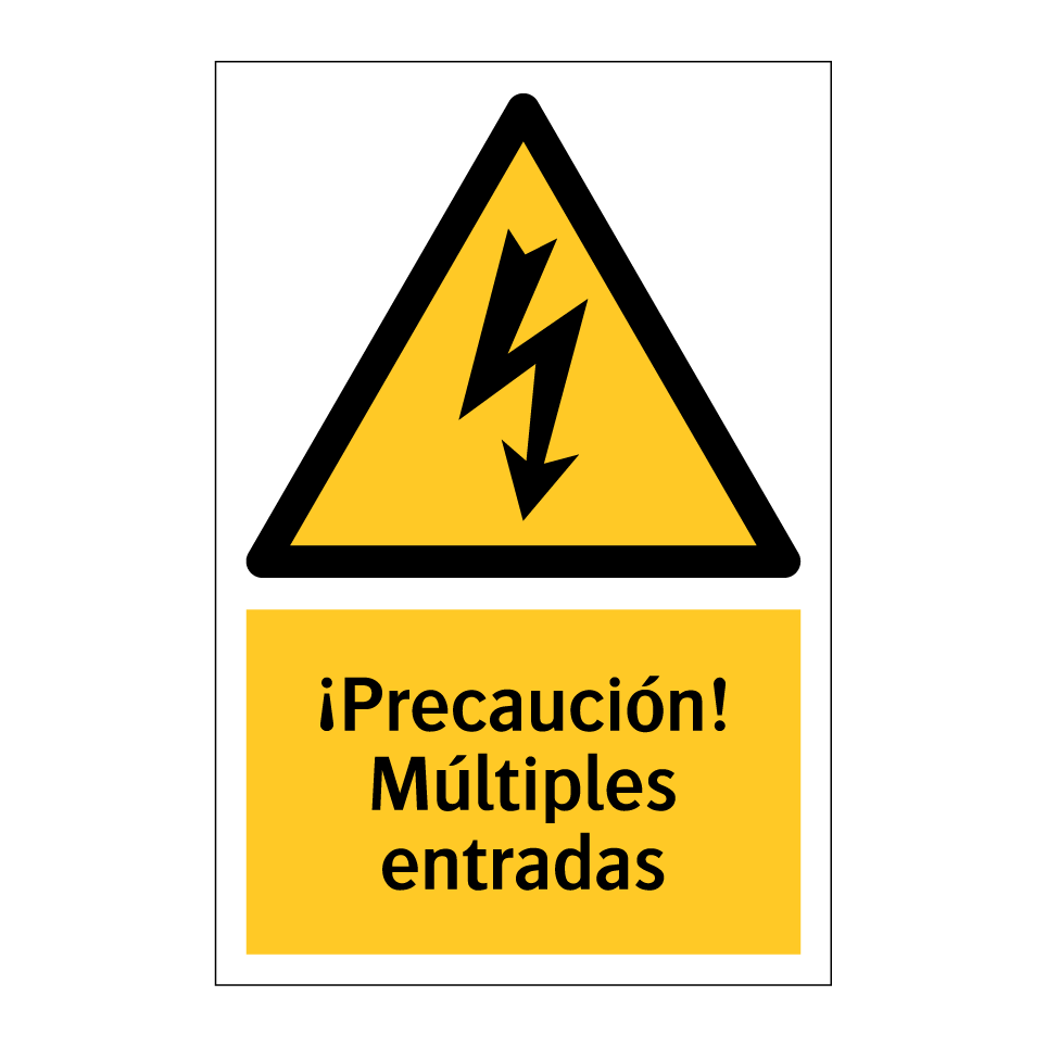 ¡Precaución! Múltiples entradas