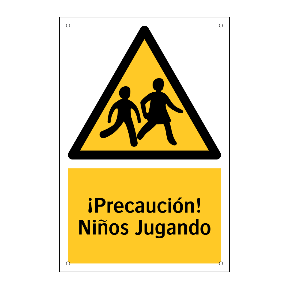 ¡Precaución! Niños Jugando