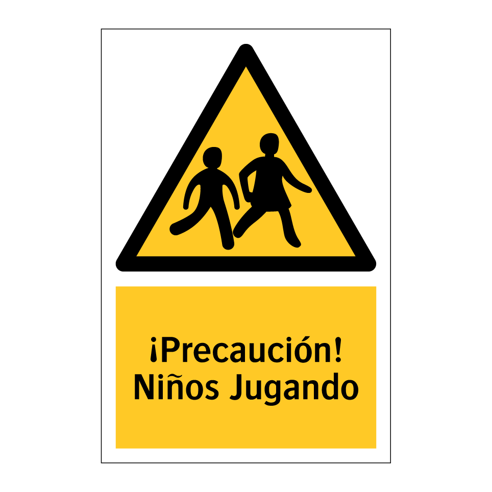 ¡Precaución! Niños Jugando