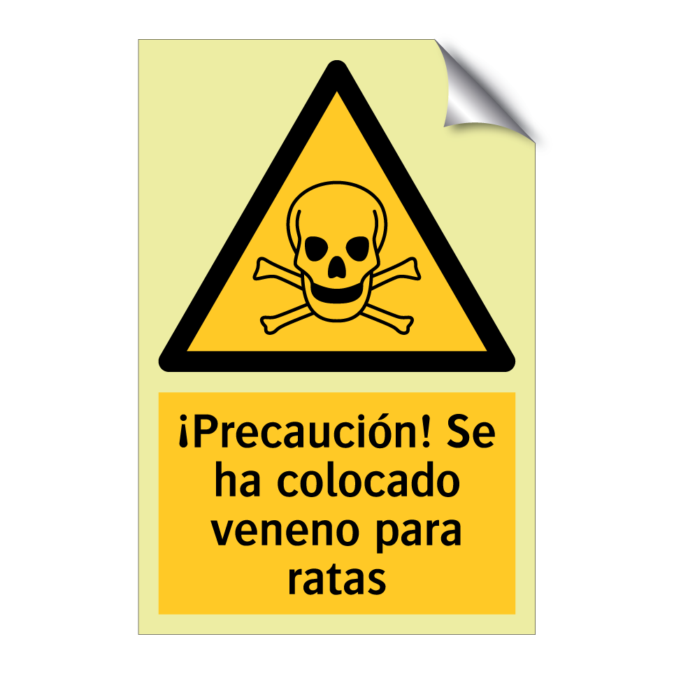 ¡Precaución! Se ha colocado veneno para ratas