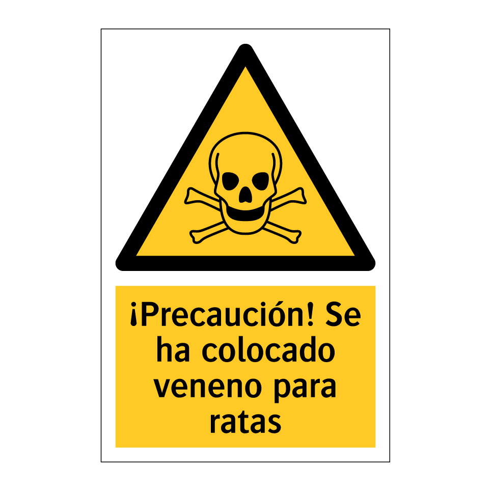 ¡Precaución! Se ha colocado veneno para ratas