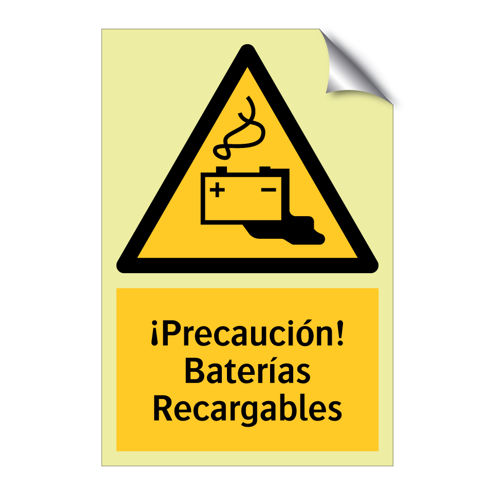 ¡Precaución! Baterías Recargables