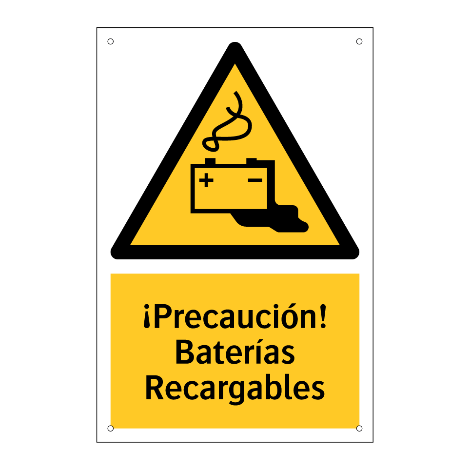 ¡Precaución! Baterías Recargables