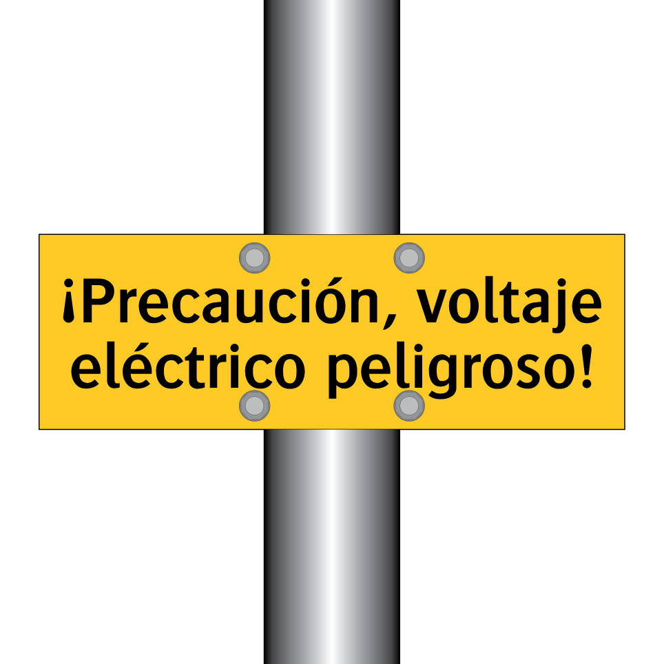 ¡Precaución, voltaje eléctrico peligroso!