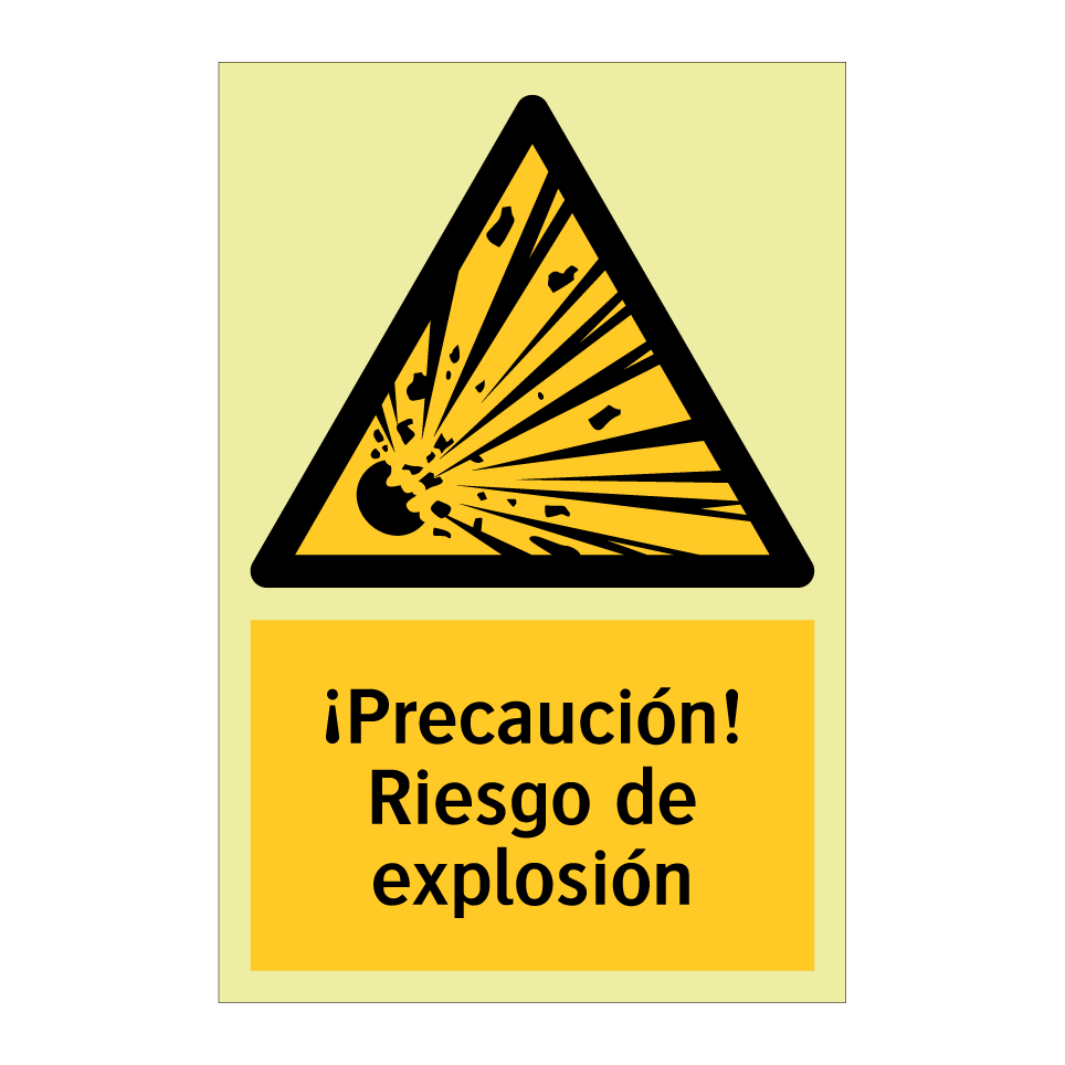 ¡Precaución! Riesgo de explosión