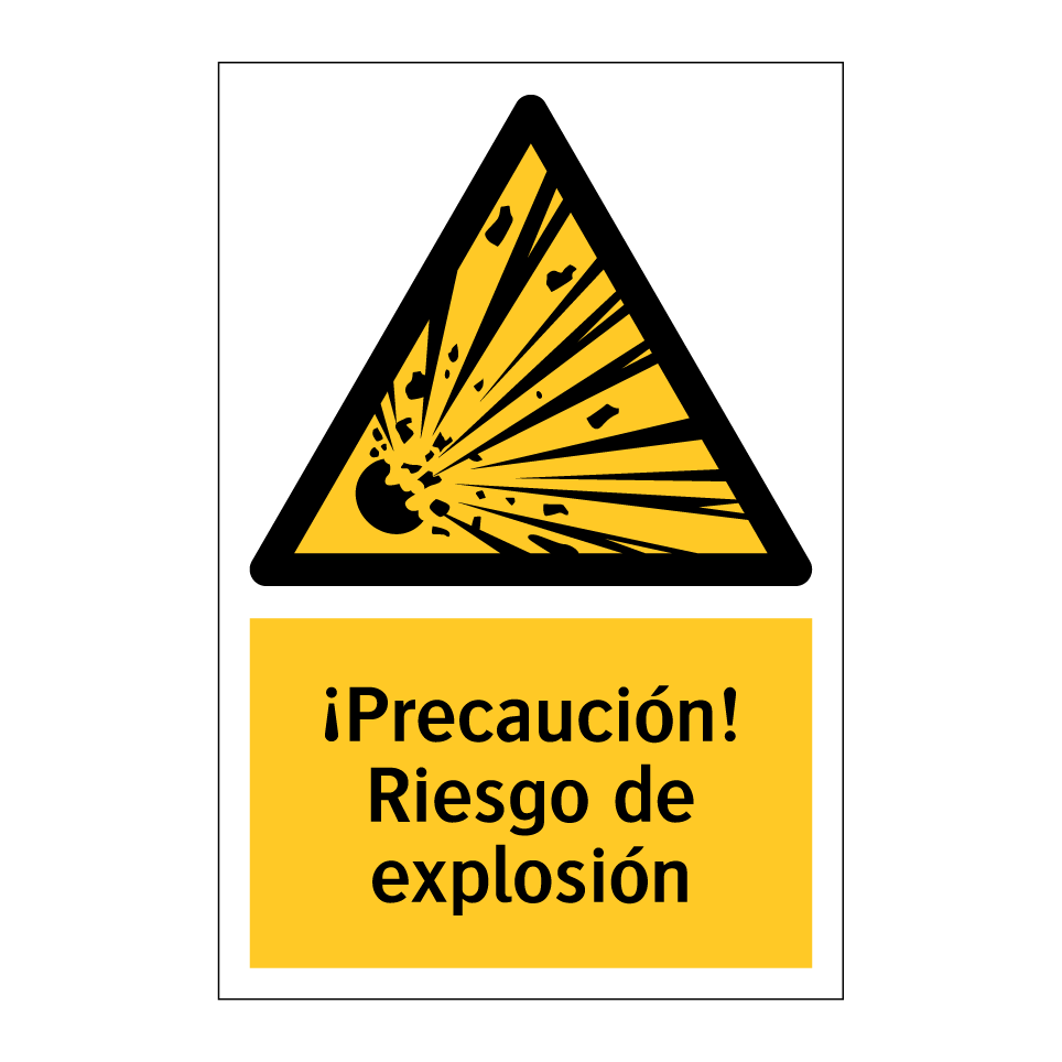 ¡Precaución! Riesgo de explosión