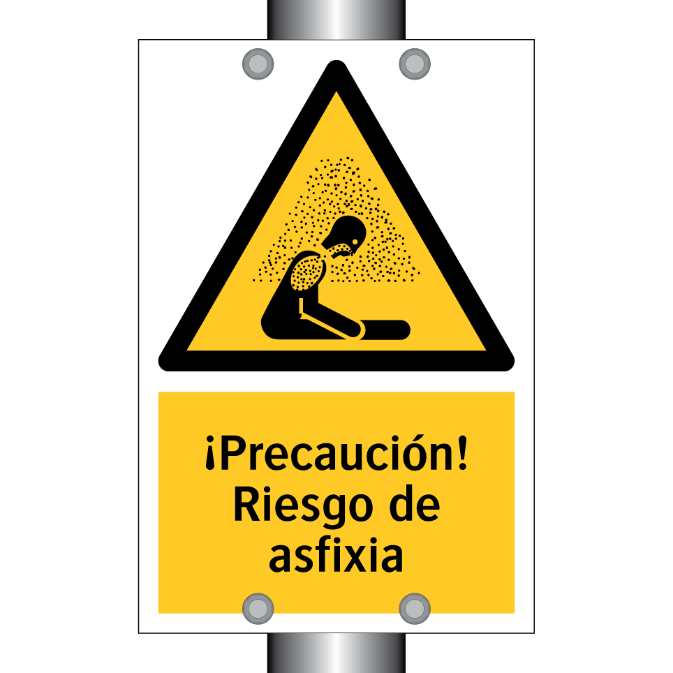 ¡Precaución! Riesgo de asfixia
