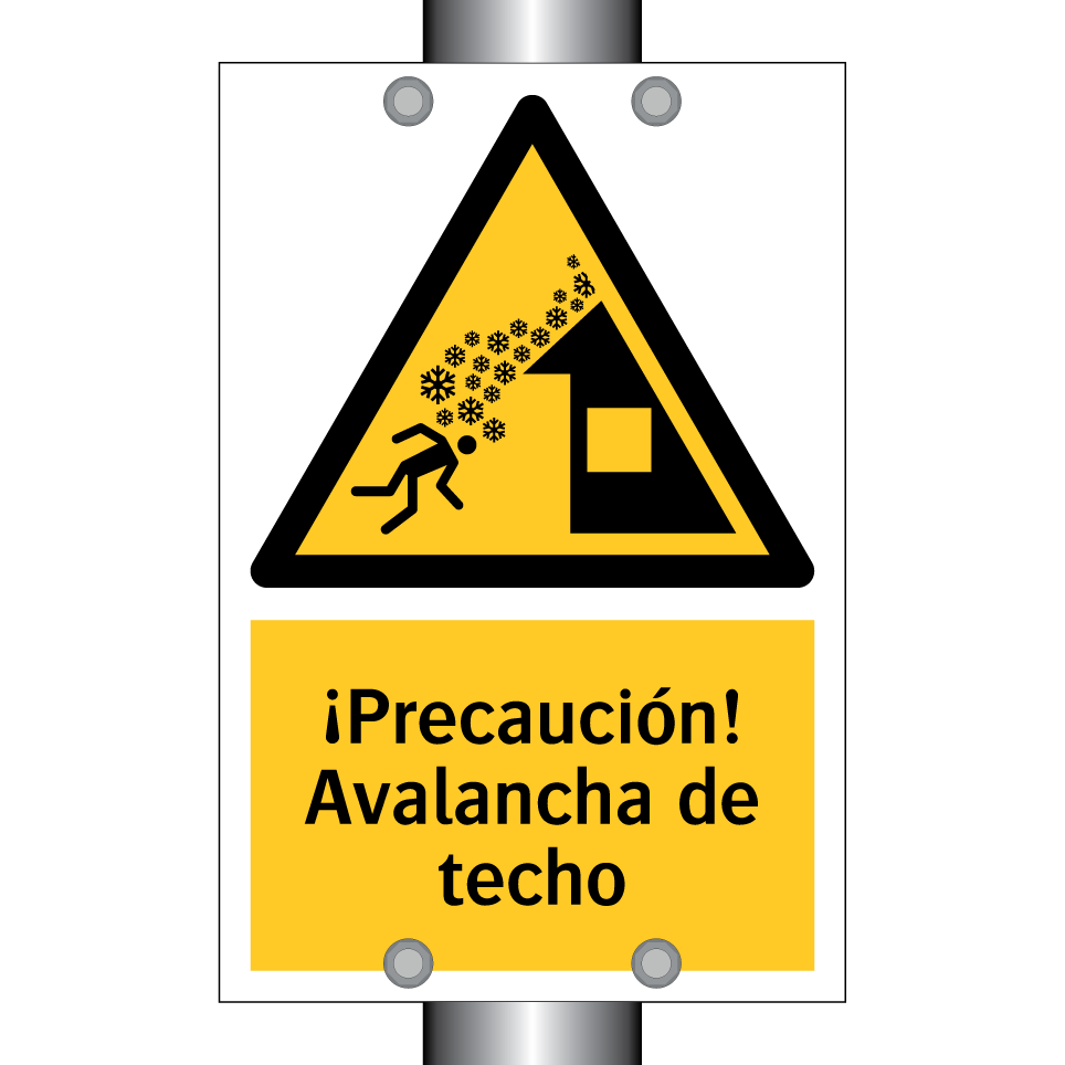 ¡Precaución! Avalancha de techo