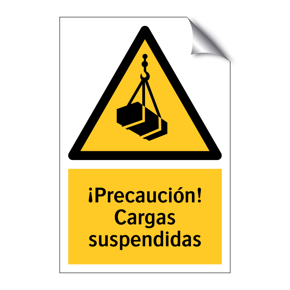¡Precaución! Cargas suspendidas