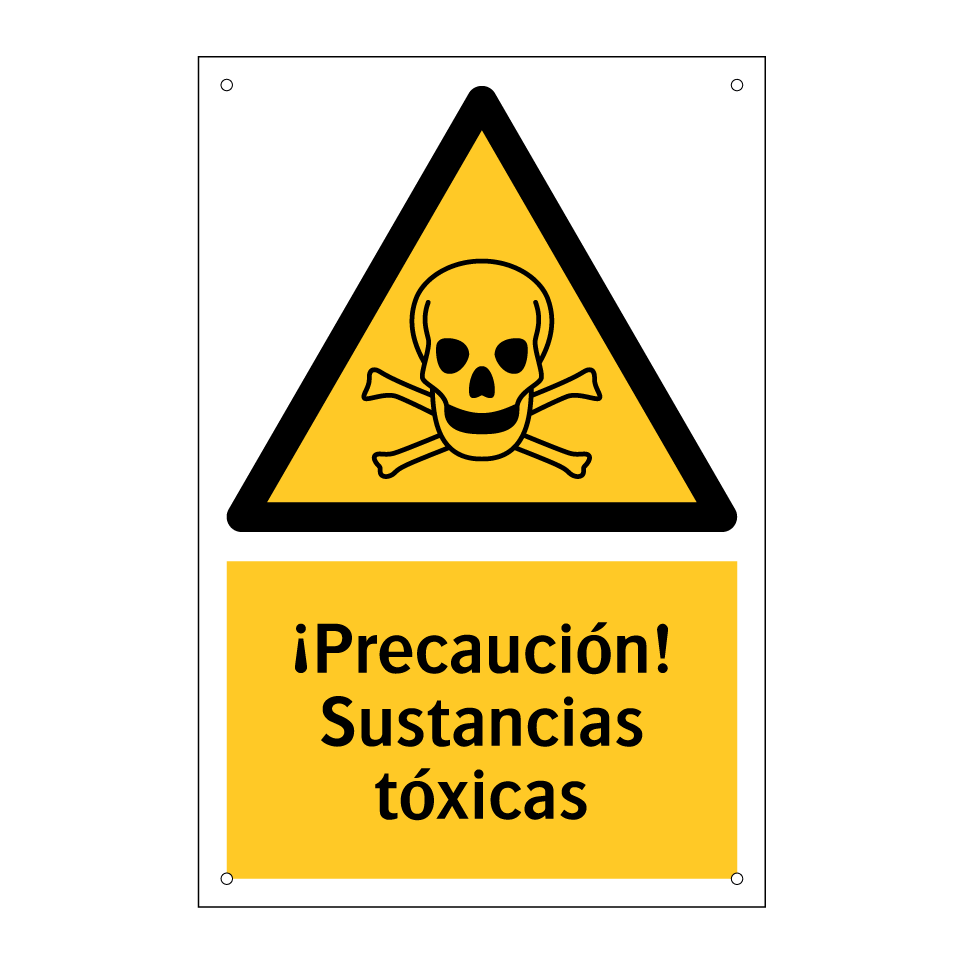 ¡Precaución! Sustancias tóxicas