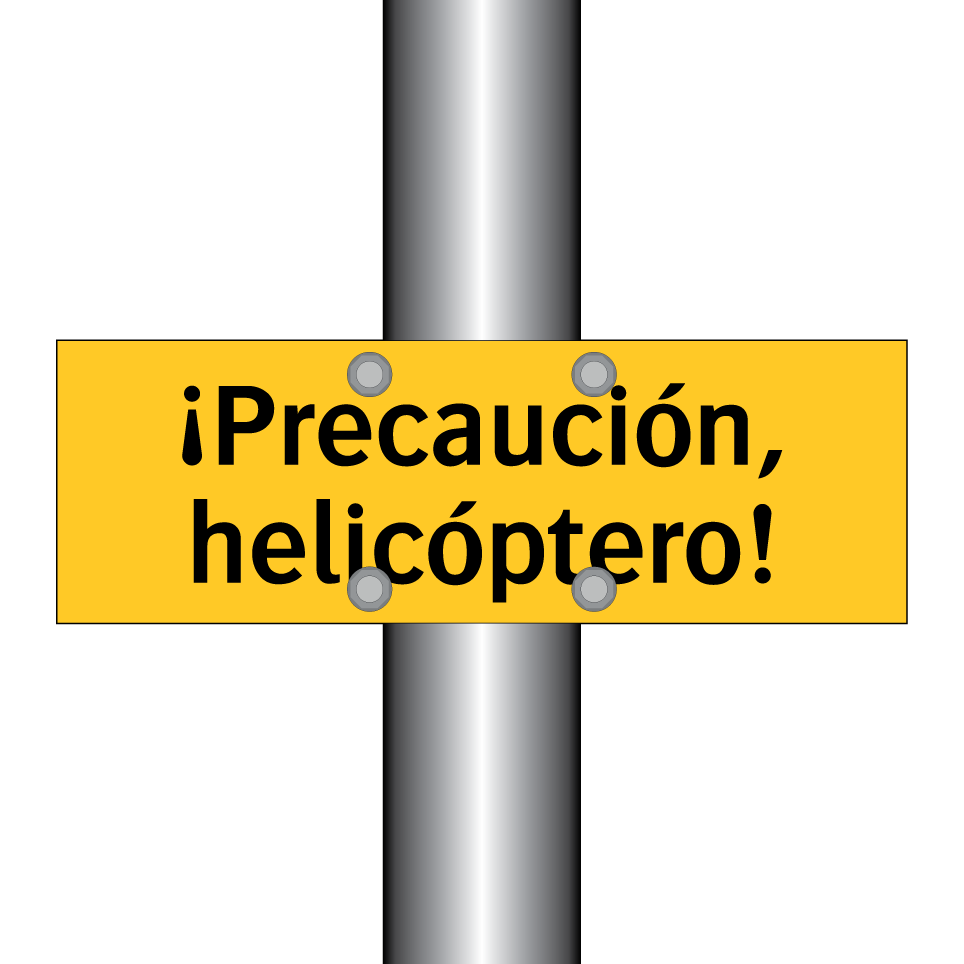 ¡Precaución, helicóptero!