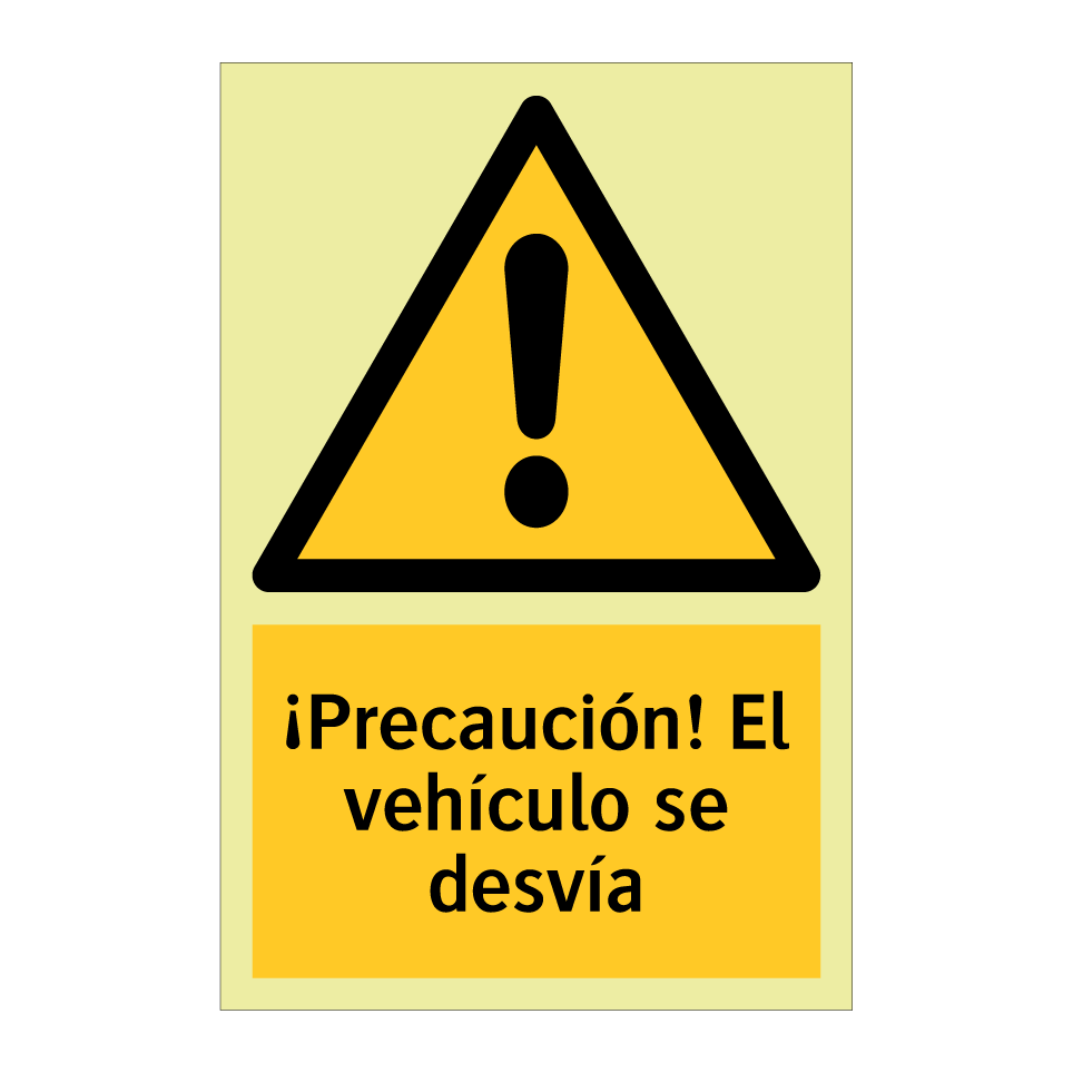 ¡Precaución! El vehículo se desvía