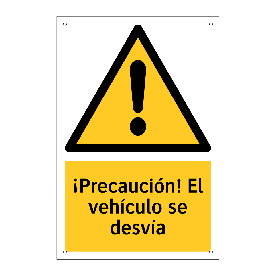 ¡Precaución! El vehículo se desvía