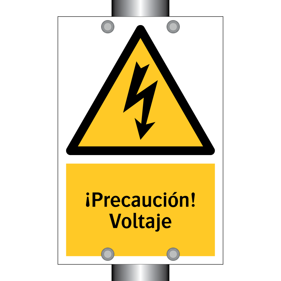 ¡Precaución! Voltaje