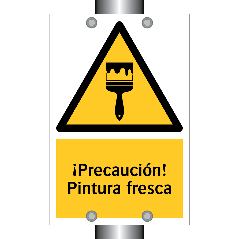 ¡Precaución! Pintura fresca