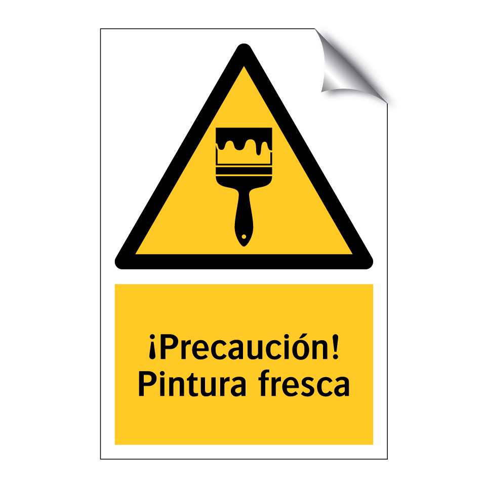 ¡Precaución! Pintura fresca