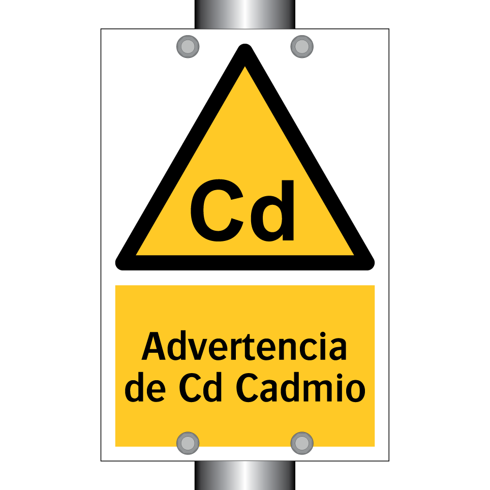 Advertencia de Cd Cadmio