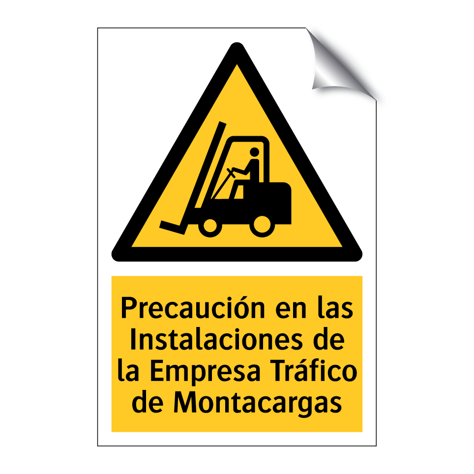 Precaución en las Instalaciones de la Empresa Tráfico de Montacargas