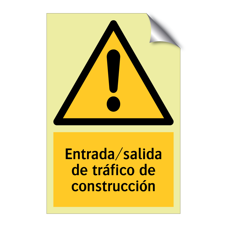 Entrada/salida de tráfico de construcción