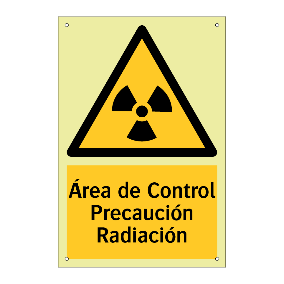 Área de Control Precaución Radiación