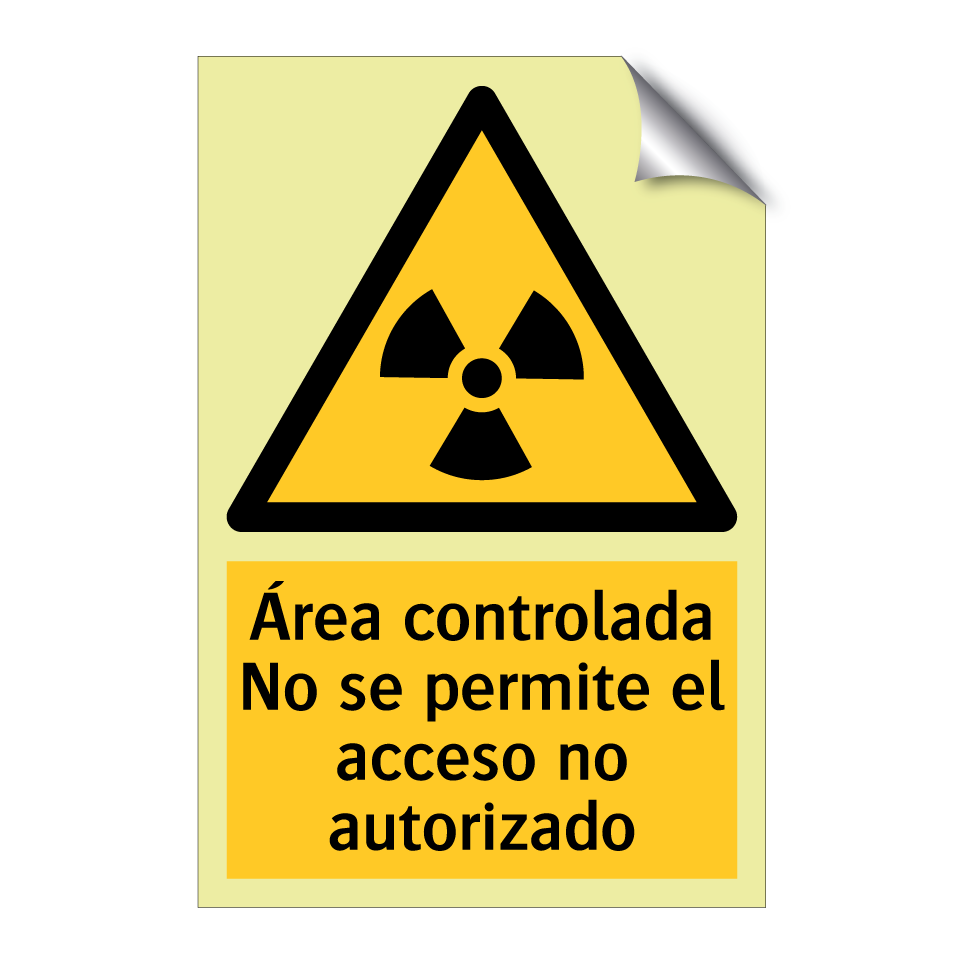 Área controlada No se permite el acceso no autorizado