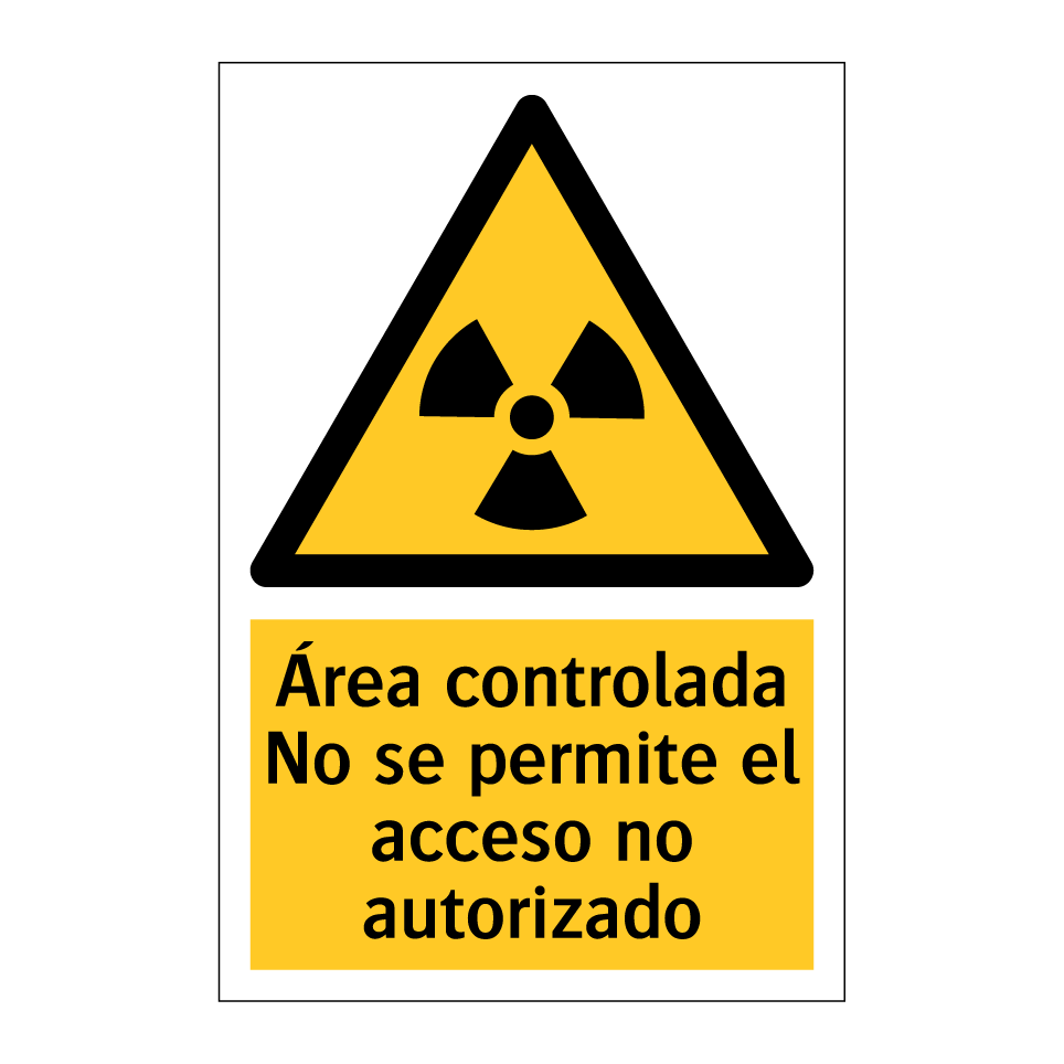 Área controlada No se permite el acceso no autorizado